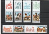 ROMANIA 2002 LP 1582a CETATI SASESTI SERIE CU VINIETA MNH NESTAMPILATA, Nestampilat