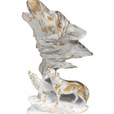 Statueta decorativa, Lupoaica cu pui, 40 cm, 073816B