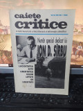 Caiete Critice nr. 10-12 (95-97) 1995 Număr special dedicat lui Ion D. S&icirc;rbu 230