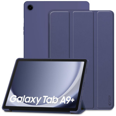 Husa Tech-Protect Smartcase pentru Samsung Galaxy Tab A9+ Plus 11.0 X210/X215/X216 Albastru inchis foto