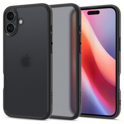 Husa pentru iPhone 16 - Spigen Ultra Hybrid - Frost Black foto