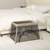 VidaXL Țarc pentru copii cu saltea, gri taupe, p&acirc;nză textil 10303