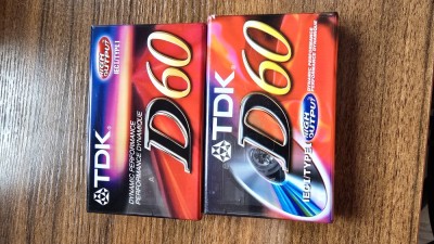 Lot 2 Casete Audio TDK D60 TYPE I Normal Bias Sigilate foto