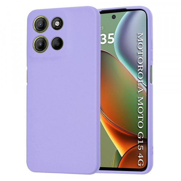 Husa pentru Motorola Moto G15 / G15 Power, Techsuit, SoftFlex, Mov Deschis