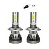 Set 2 becuri auto H7, 100W, 6000K, 11000 lumeni