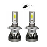 Set 2 becuri auto H7, 100W, 6000K, 11000 lumeni