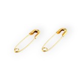 Set 100 ace de siguranta Crisalida, lungime 18 mm, aurii