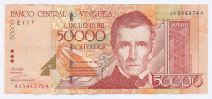 Venezuela 50.000 Bolivares 24.08.1998 - A15463764, B11, P-83 foto
