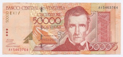 Venezuela 50.000 Bolivares 24.08.1998 - A15463764, P-83 foto