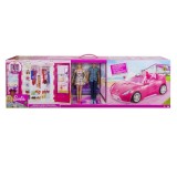 Set de joaca cu 2 papusi Barbie si Ken, Dress Up and Go Closet, GVK05