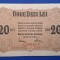 20 lei BGR 1917, Banca Generala Romana, seria C.8391578, stare foarte bună