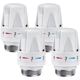 Cap termostatic pentru radiator, Gobesty 4 bucăți cap termostatic, robinet pentru radiator cu filet M30x1.5, &icirc;ncălzire termostatată, set termostat pen