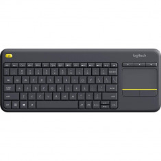 Tastatura Wireless K400 Plus Touch TV Negru foto