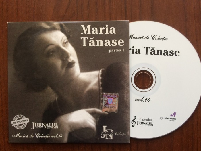 maria tanase partea I cd disc selectii muzica populara folclor romanesc de colectie jurnalul national 2007 VG++/NM