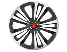 Set 4 Capace Roti Terra Gri-Negru R14 pentru gama auto Suzuki foto