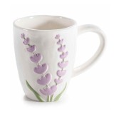 Cumpara ieftin Cana ceramica multicolora Lavanda &Oslash; 8,5 cm x 10 H, 300 ml