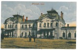 1070 - PLOIESTI, Railway Station, Romania - old postcard - used - 1915, Circulata, Printata