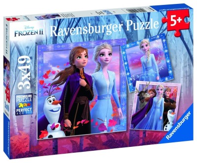 Puzzle Frozen II, 3X49 Piese foto