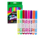 Set markere neon, multicolor, 8 bucati, Lean 21519