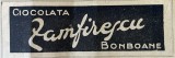 1931 Reclamă rom&acirc;nească Ciocolata ZANFIRESCU Bonboane Romania interbelica dulciuri deserturi istoria cofetariei in Romania marca autohtona