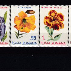 ROMANIA 1971 LP 767 FLORI DIN GRADINI BOTANICE SERIE MNH