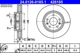 ATE 24.0126-0185.1 Disc frana