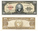Cuba 20 Pesos 1960 P-94 UNC