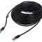Patch cord F/UTP Cat 5e negru 30m 26AWG ecranat