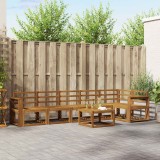 vidaXL Set de canapele de exterior 7 pcs natural Lemn Solid de Acacia 3366502