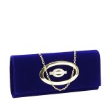 Cumpara ieftin Geanta plic din catifea HY2068A 01 Albastru inchis