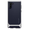 Husa Plastic - TPU Spigen Neo Hybrid pentru Samsung Galaxy Note 10 N970 / Samsung Galaxy Note 10 5G N971, Argintie - Bleumarin 628CS27384