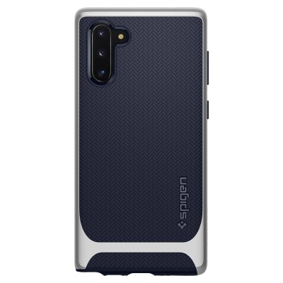 Husa Plastic - TPU Spigen Neo Hybrid pentru Samsung Galaxy Note 10 N970 / Samsung Galaxy Note 10 5G N971, Argintie - Bleumarin 628CS27384 foto