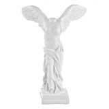 Statuetă Decorativă Replica, Victoria din Samothrace, Polirasina, Alb, 23.5cm, Oem