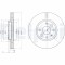 DELPHI BG3569 Disc frana