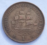 311. Moneda Africa de Sud 1 penny 1934 (&quot;1D&quot;)