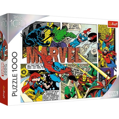 PUZZLE TREFL 1000 DISNEY 100 EROII MARVEL SuperHeroes ToysZone foto