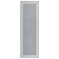 Covor traversă, gri cu motiv, 100x300 cm, BCF