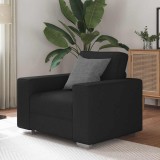 VidaXL Fotoliu Negru din Țesătură de 59 cm -