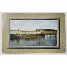 GALATI , DOCURILE , CARTE POSTALA , 1924
