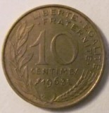 CY - 10 centimes 1963 Franta