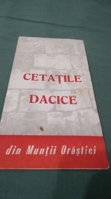BROSURA CETATILE DACICE DIN MMUNTII ORASTIEI -5 PLIANTE foto