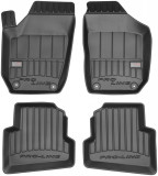 Set Covorase Auto Cauciuc Negro Volkswagen Polo 4 9N 2002-2008 Pro Line Tip Tavita 3D 3D407220, Skoda