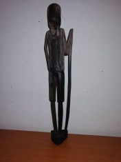 Arta tribala africa figurina africana statueta sculptura din lemn 36.5 cm