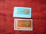 Serie Irlanda 1968 - Europa CEPT , 2 valori, Nestampilat