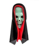 Masca Halloween Cap craniu fosforescent si capa
