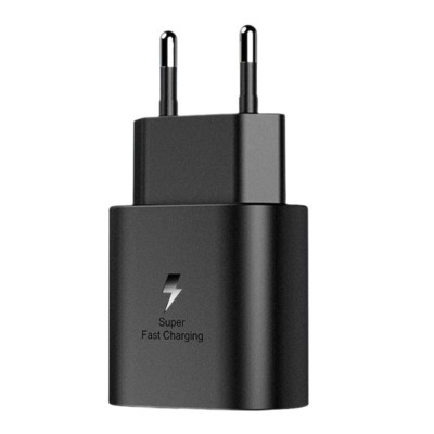 Incarcator Super Fast Charge, Flippy, Incarcator Retea Universal, Compatibil cu Port USB-C, Power Delivery 25W, Negru foto