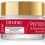 Lirene Peptides &amp; Niacinamide Duo Complex Cremă de zi intensă pentru riduri pentru ten matur SPF 20 50 ml