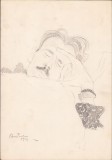 HST A1608 Schiță de Dimitrie &quot;Puiu&quot; Eitel 1941 semnată