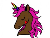 Cumpara ieftin Sticker decorativ, Unicorn, Maro, 60 cm, 7257ST-5, Oem