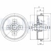 DELPHI BF310 Tambur frana